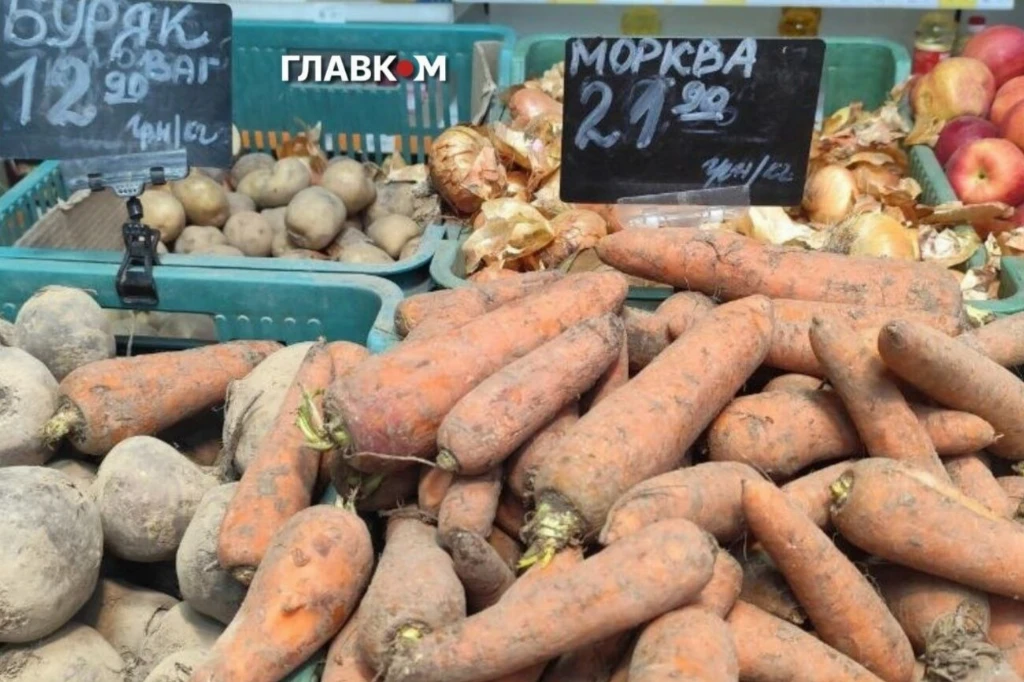 Ціни на овочі для борщу в одному із супермаркетів країни Ціни на овочі для борщу в одному із супермаркетів країни